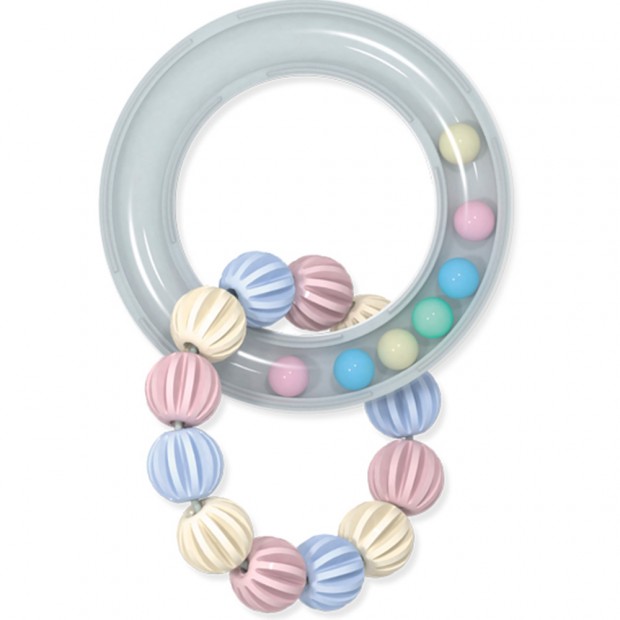 Погремушка-прорезыватель «Веселый браслетик». Коллекция «Бисквит» 02196