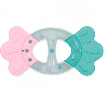 Погремушка-прорезыватель «Бантик». Коллекция «Карамель» 02192 Погремушка-прорезыватель «Бантик». Коллекция «Карамель» 02192