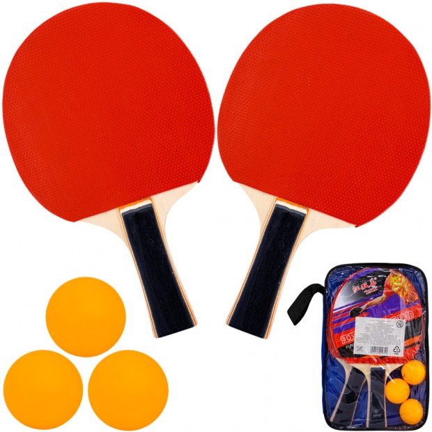 Теннис наст. 2 ракетки, 3 мяча в чехле Теннис наст. 2 ракетки, 3 мяча в чехле