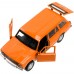 Модель ваз-2102 12 см, двери, багаж, инер,оранжевый Технопарк Модель ваз-2102 12 см, двери, багаж, инер,оранжевый Технопарк