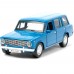 Модель ваз-2102 12 см, двери, багаж, инер,голубой Технопарк Модель ваз-2102 12 см, двери, багаж, инер,голубой Технопарк