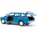 Модель ваз-2102 12 см, двери, багаж, инер,голубой Технопарк Модель ваз-2102 12 см, двери, багаж, инер,голубой Технопарк