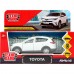 Модель RAV4-WH-WOD TOYOTA RAV4 длина 12 см двери, багажн, инерц. белый Технопарк в кор.