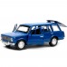 Модель ваз-2102 12 см, двери, багаж, инер,синий Технопарк Модель ваз-2102 12 см, двери, багаж, инер,синий Технопарк