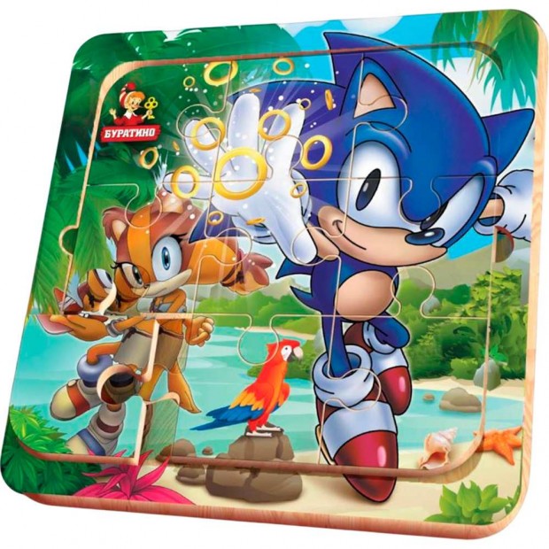 Деревянные пазл с рамкой 15*15 см. BRT23