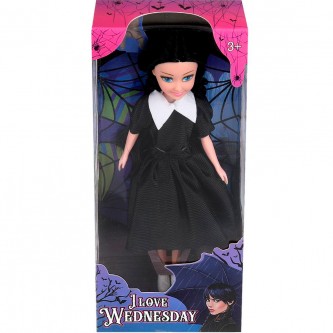 Кукла 23 см I love wednesday, в платье LIKEE GIRL
