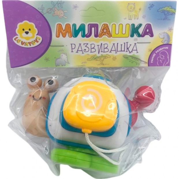 Игрушка развивающая Levatoys Улитка в пакете FCJ1320200 Игрушка развивающая Levatoys Улитка в пакете FCJ1320200