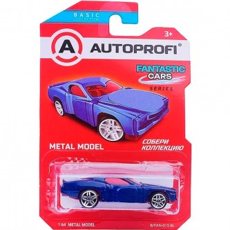 Модель 1:64 Серия FANTASTIC CARS синий B/FAN-015 Модель 1:64 Серия FANTASTIC CARS синий B/FAN-015