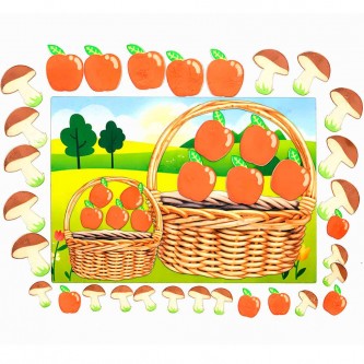 Игра Математическое лукошко фетр LIP1267 Игра Математическое лукошко фетр LIP1267