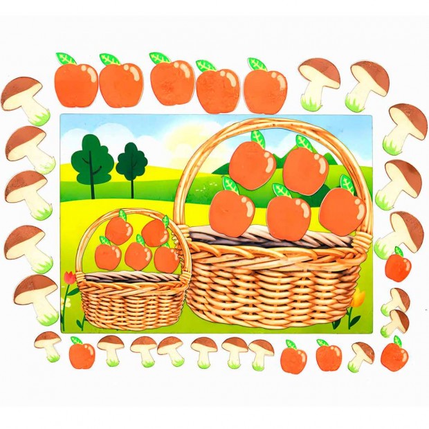 Игра Математическое лукошко фетр LIP1267 Игра Математическое лукошко фетр LIP1267