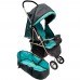 Коляска для куклы трансформер графит/морская волна КР-250 Коляска для куклы трансформер графит/морская волна КР-250