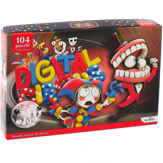 Пазл 104 Удивительный цифровой цирк.Приключение дня 09303 Origami Пазл 104 Удивительный цифровой цирк.Приключение дня 09303 Origami