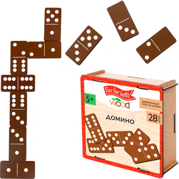 Деревянное Домино Far far land wood 28 фишек 05634 Деревянное Домино Far far land wood 28 фишек 05634