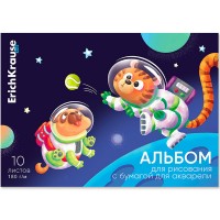 Альбом д/рис. 10 л. ErichKrause Space Animals А4 61507