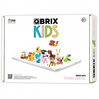 Констр-р QBRIX KIDS Тотемные животные