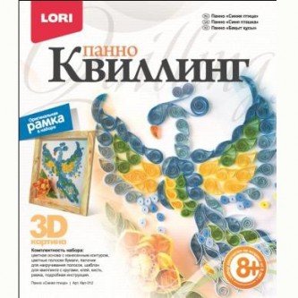 Набор ДТ Квиллинг Панно Синяя птица Квл-012 Lori