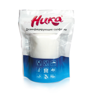 Дезинфицирующие салфетки «Ника» Дезинфицирующие салфетки «Ника»
