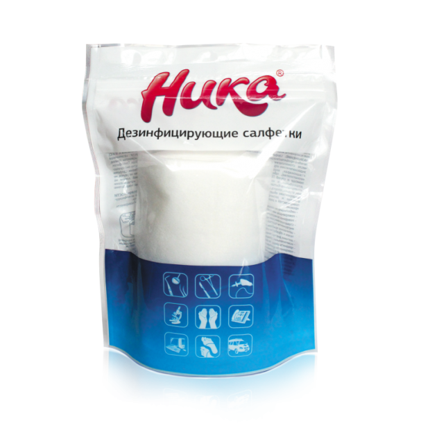 Дезинфицирующие салфетки «Ника» Дезинфицирующие салфетки «Ника»