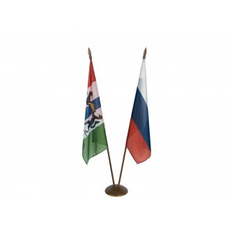 Напольный флагшток дерево, 2 штока