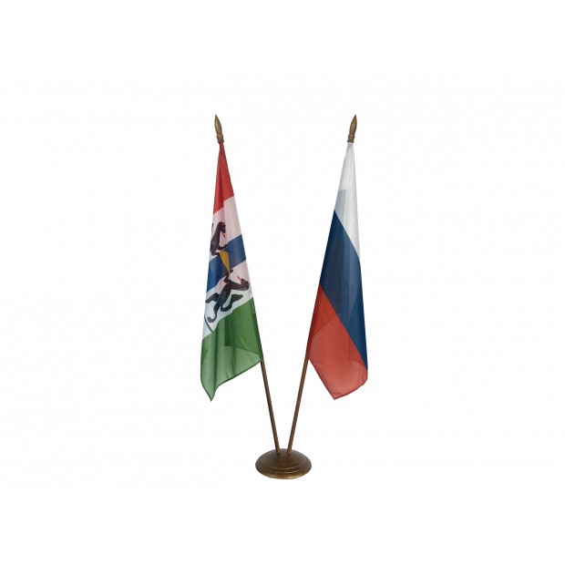 Напольный флагшток дерево, 2 штока