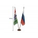 Напольный флагшток дерево, 2 штока