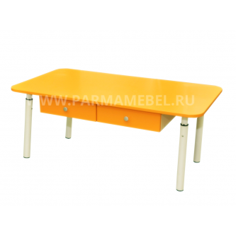 Стол детский на телескопических опорах двухместный «МАЛЫШ» с ящиками
