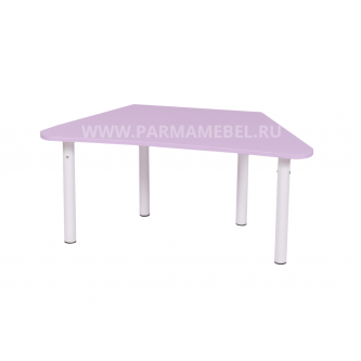 Стол детский трапециевидный ЛЕПЕСТОК на телескопических опорах цвет крем