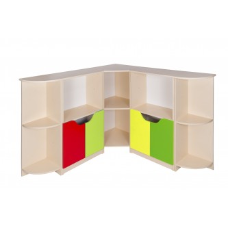 Стеллаж для игр с угловым сегментом АНТОШКА Стеллаж для игр с угловым сегментом АНТОШКА