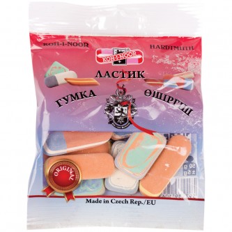 Набор ластиков Koh-I-Noor, 50г., овальный, комбинированный, натуральный каучук, европодвес Набор ластиков Koh-I-Noor, 50г., овальный, комбинированный, натуральный каучук, европодвес