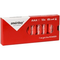 Батарейка SmartBuy AAA (LR03) алкалиновая, 10 картон.уп.