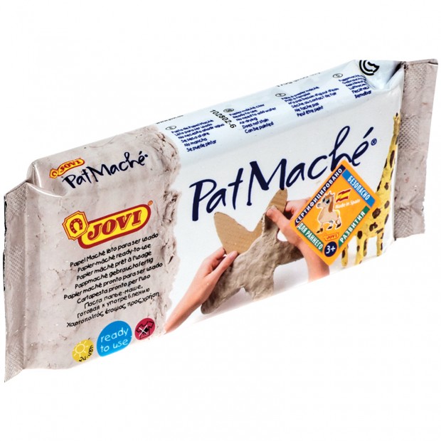 Паста папье-маше JOVI, 680г, серый, вакуумный пакет Паста папье-маше JOVI, 680г, серый, вакуумный пакет