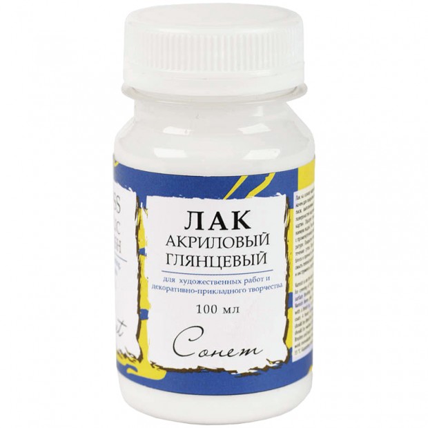 Лак акриловый глянцевый Сонет, 100мл