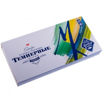 Краски темперные Мастер-Класс, 10 цветов, 46мл/туба, картон Краски темперные Мастер-Класс, 10 цветов, 46мл/туба, картон