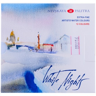Акварель Белые ночи, художественная, 12цв., пластик Акварель Белые ночи, художественная, 12цв., пластик