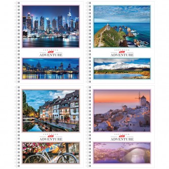 Тетрадь 80л., А5, клетка на гребне Hatber 