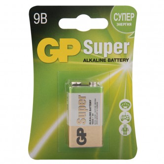 Батарейка GP Super MN1604 (6LR61) Крона, алкалиновая, BC1 Батарейка GP Super MN1604 (6LR61) Крона, алкалиновая, BC1