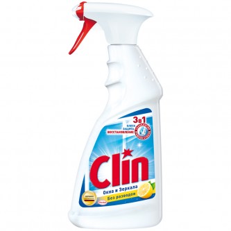 Средство для мытья стекол и зеркал Clin 