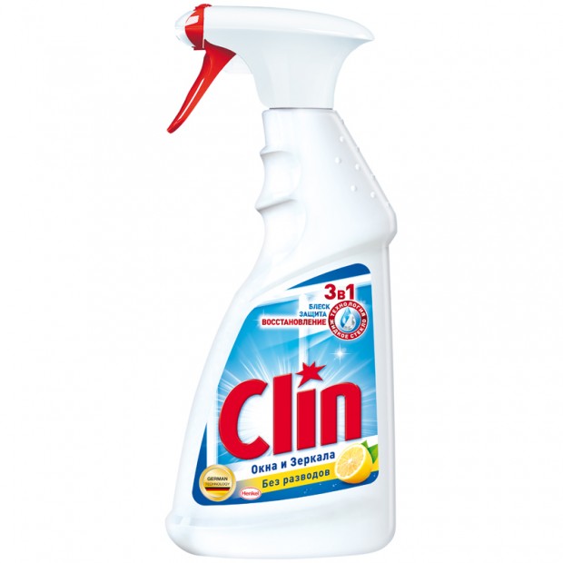Средство для мытья стекол и зеркал Clin 