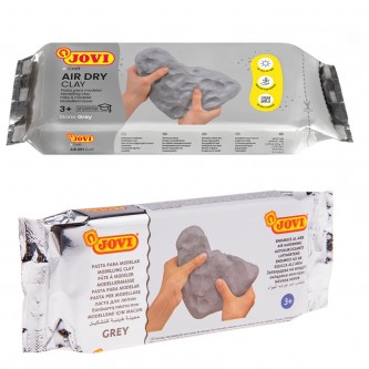 Паста для моделирования JOVI, отвердевающая, серый, 250г, вакуумный пакет