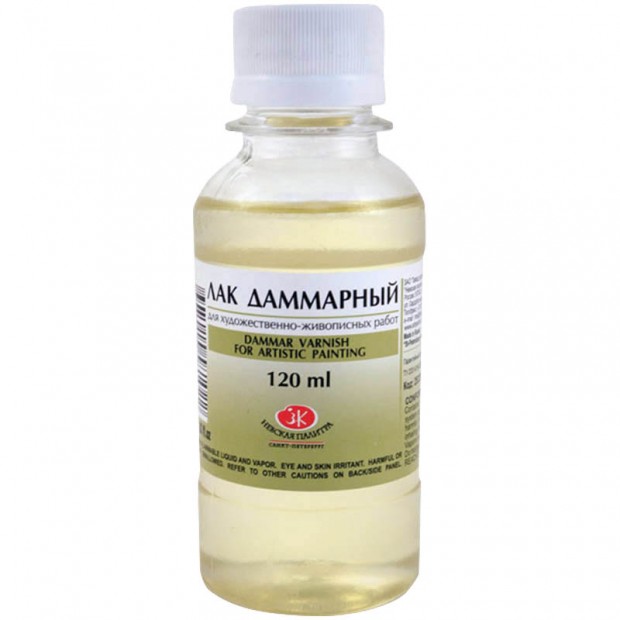 Лак даммарный ЗХК, для художественно-живописных работ, 120мл