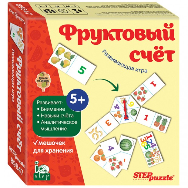 Развивающая игра из дерева Step Puzzle 