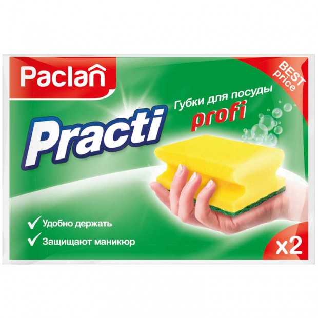 Губки для посуды Paclan 