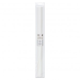 Бумага крепированная ТРИ СОВЫ, 50*250см, 32г/м2, белая, в рулоне, пакет с европодвесом