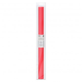 Бумага крепированная ТРИ СОВЫ, 50*250см, 32г/м2, коралловая, в рулоне, пакет с европодвесом