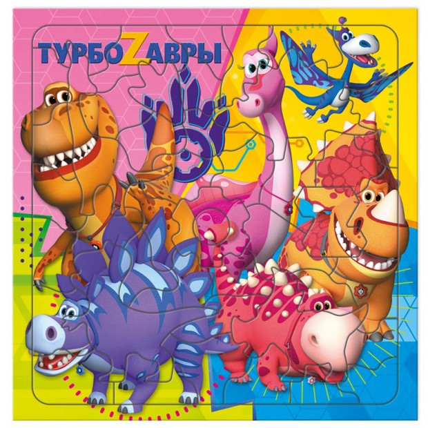 Пазл фигурный на подложке  45 эл. ГЕОДОМ 