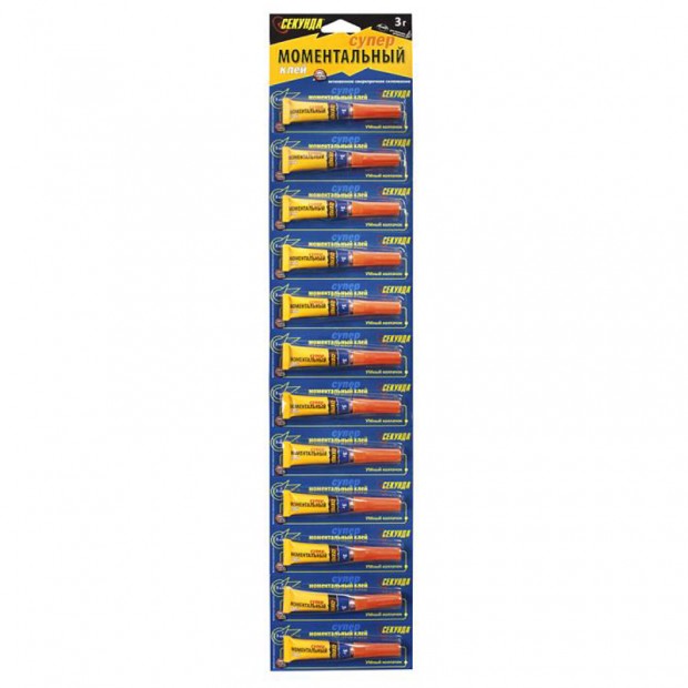 Клей Секунда, 3г, лента Клей Секунда, 3г, лента