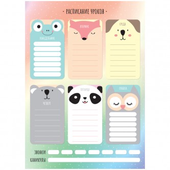 Магнитный планер расписание уроков с маркером А3 ArtSpace Магнитный планер расписание уроков с маркером А3 ArtSpace