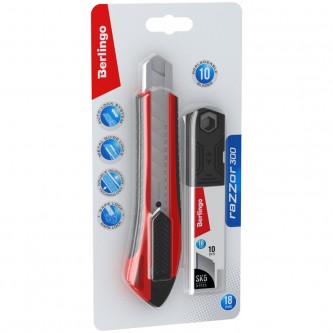 Нож канцелярский 18мм Berlingo 