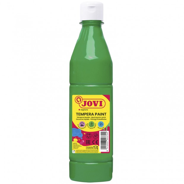 Гуашь JOVI, с повышенным содержанием пигмента, зеленая, 500мл
