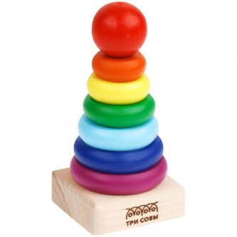 Развивающая игрушка ТРИ СОВЫ Пирамидка Развивающая игрушка ТРИ СОВЫ Пирамидка